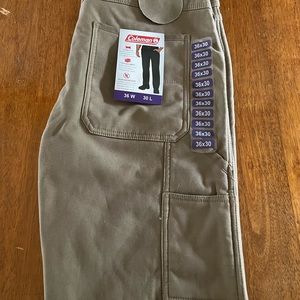 Coleman fleece lined carpenter jeans NWT